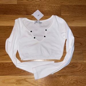 NWT White Adika long sleeve top.